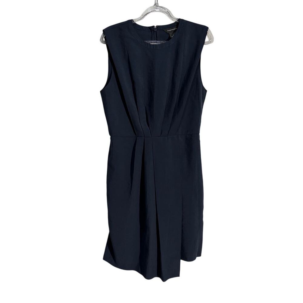 Club Monaco Blue Faux Wrap Dress Career Work Business Sz 2